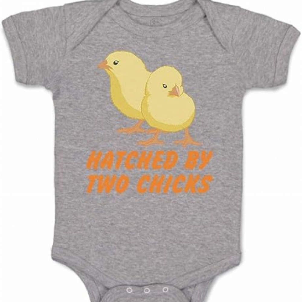 New Rabbit Skins Gray Baby Onesie